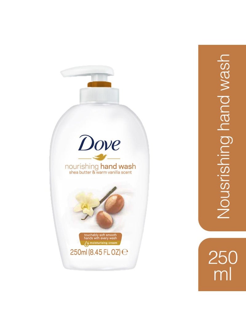Dove Shea Butter and Vanilla Hand Wash, 250 milliliters - Image 1